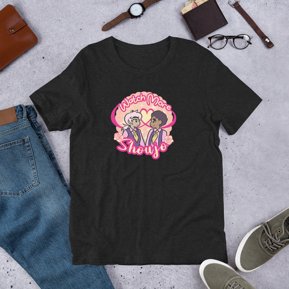 "Watch More Shoujo: Romance" T-Shirt (Straight Cut)
