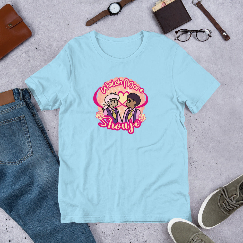 "Watch More Shoujo: Romance" T-Shirt (Straight Cut)