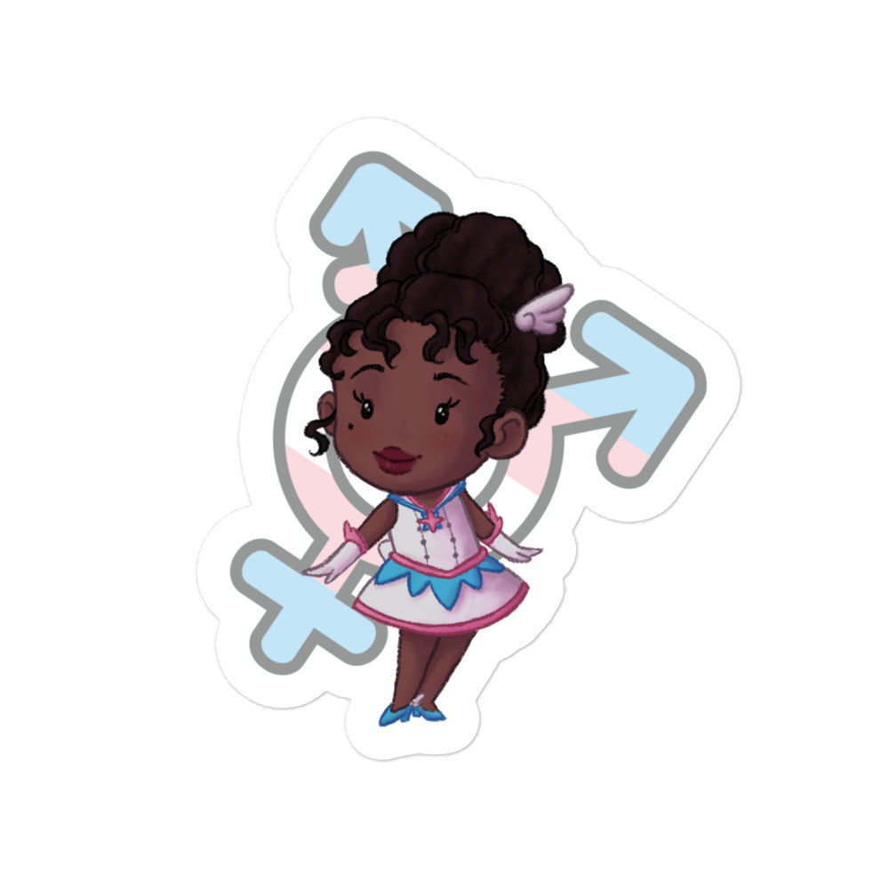 Chibi Trans Magical Girl Sticker