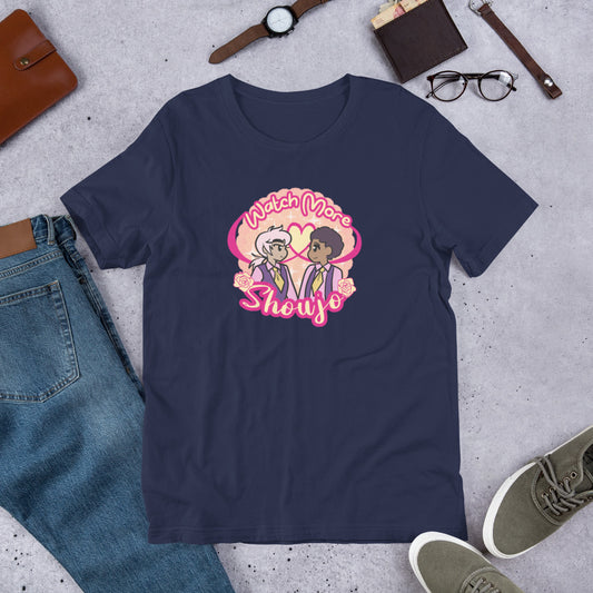 "Watch More Shoujo: Romance" T-Shirt (Straight Cut)